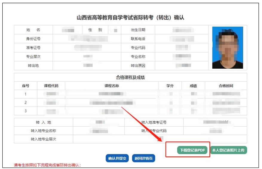 山西省高等教育自学考试省际转考申请流程